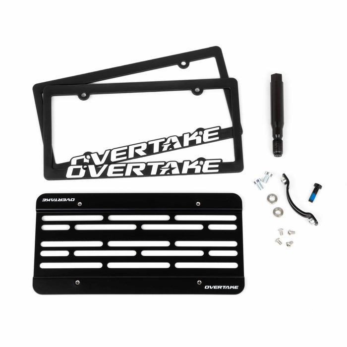 OVERTAKE MaxxAdjust License Plate Relocation Kit - Subaru 2008-2014 WRX / 2008-2014 STI, 2005-2009 Legacy, 2008-2011 Impreza