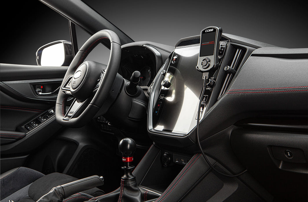 Cobb Stage 2 Power Package w/Black FMIC and Glossy Redline Intake - 2022-2025 Subaru WRX