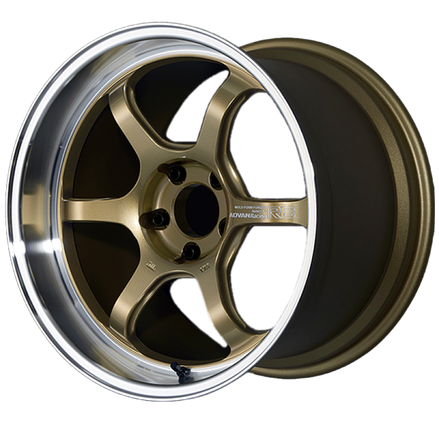 Advan Racing R6 Supra Advan R6 18x10.5 +24 5x114.3 Machining & Racing Brass Gold — Envision ...