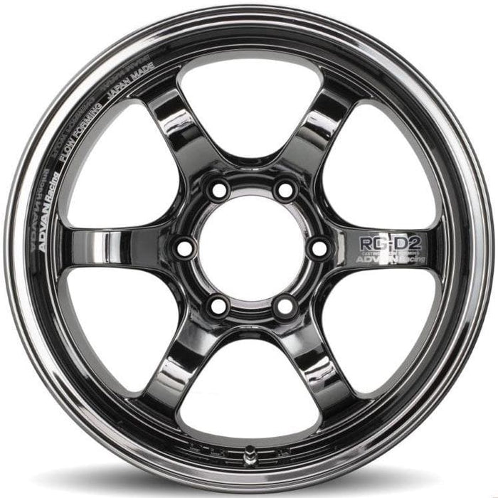 Advan RG-D2 17x8.5 -10mm 6x139.7 Black Chrome