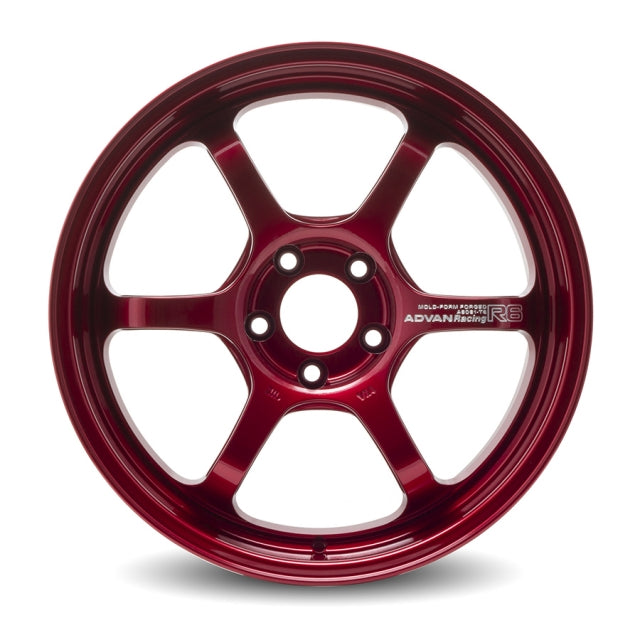 Advan R6 20x9 +48 5x112 Racing Candy Red