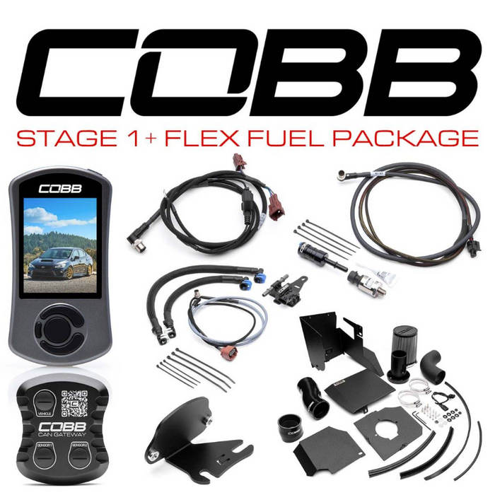 Cobb Stage 1+ CAN Flex Fuel Power Package w/ SF Intake 2015-2017 Subaru WRX