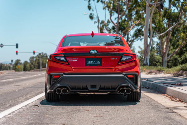 Remark 4in Axleback Exhaust w/ Burnt Stainless Single Wall Tip  2022-2023 WRX