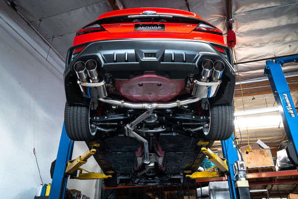 REMARK Sports Touring Catback Exhaust Burnt Stainless Quad Tips (Resonated) 2022+ Subaru WRX VB
