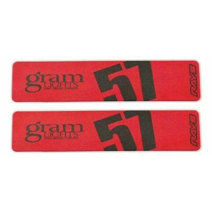 Gram Lights 57DR/57CR Spoke Sticker Red (2 PCS)