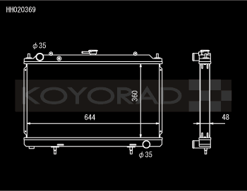 Koyo N-FLO Radiator 1995-2002 Nissan S14/S15 w/ SR20DET