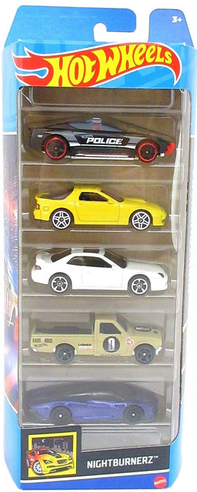 Hotwheels 1:64 Nightburnerz 5 Pack