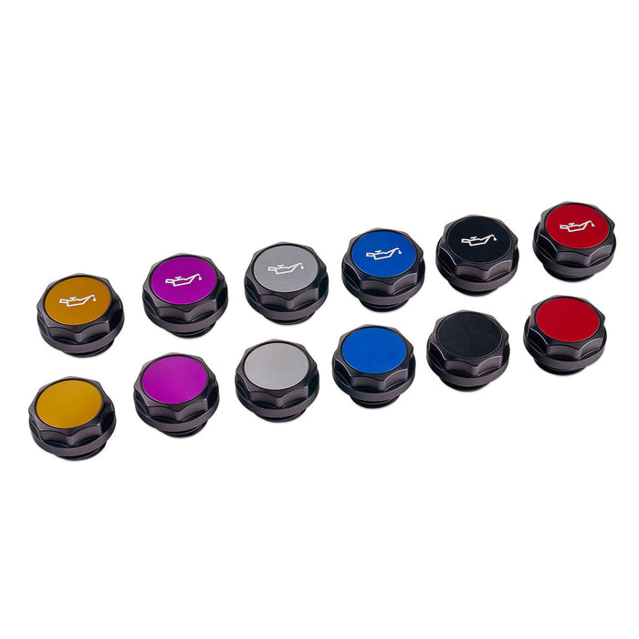 IAG Revolve Engine Oil Fill Cap w/ Anodized Color Accent 2002-2024 WRX / 2004-2021 STI / 2013-2024 BRZ / 2005-2009 LGT / 2004-2008 FXT