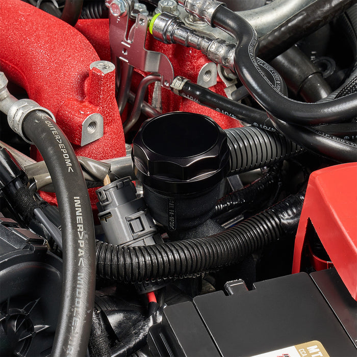IAG Revolve Engine Oil Fill Cap w/ Anodized Black Accent for 2002+ WRX,/ 2004+ STI / 2013+ BRZ / 2005-2009 LGT / 2004-2008 FXT