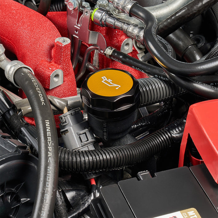 IAG Revolve Engine Oil Fill Cap w/ Anodized Color Accent 2002-2024 WRX / 2004-2021 STI / 2013-2024 BRZ / 2005-2009 LGT / 2004-2008 FXT