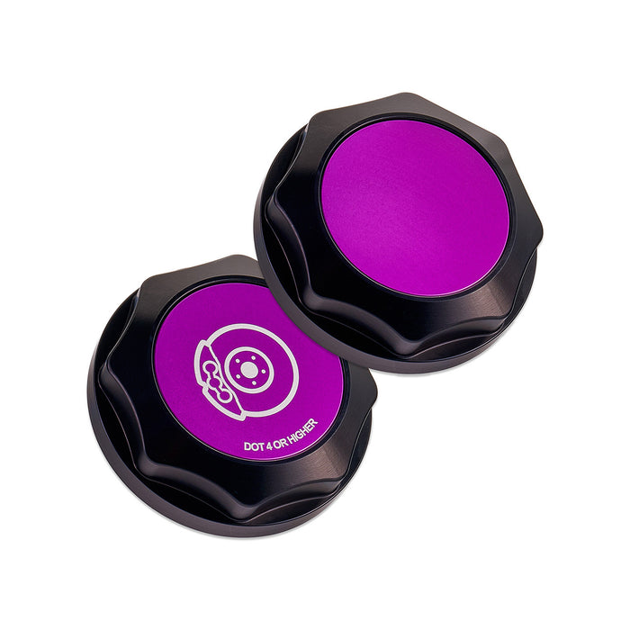 IAG Revolve Brake Fluid Reservoir Cap w/ Anodized Purple Accent for 2002-2024 WRX 2004-2021 STI / 2005-2009 LGT / 2004-2008 FXT / 2013-2024 BRZ