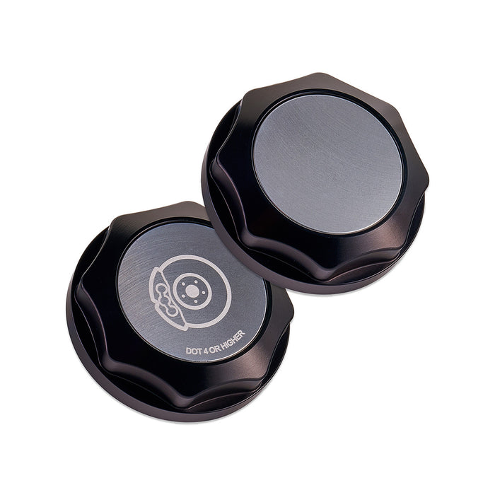 IAG Revolve Brake Fluid Reservoir Cap w/ Anodized Silver Accent for 2002-2024 WRX 2004-2021 STI / 2005-2009 LGT / 2004-2008 FXT / 2013-2024 BRZ