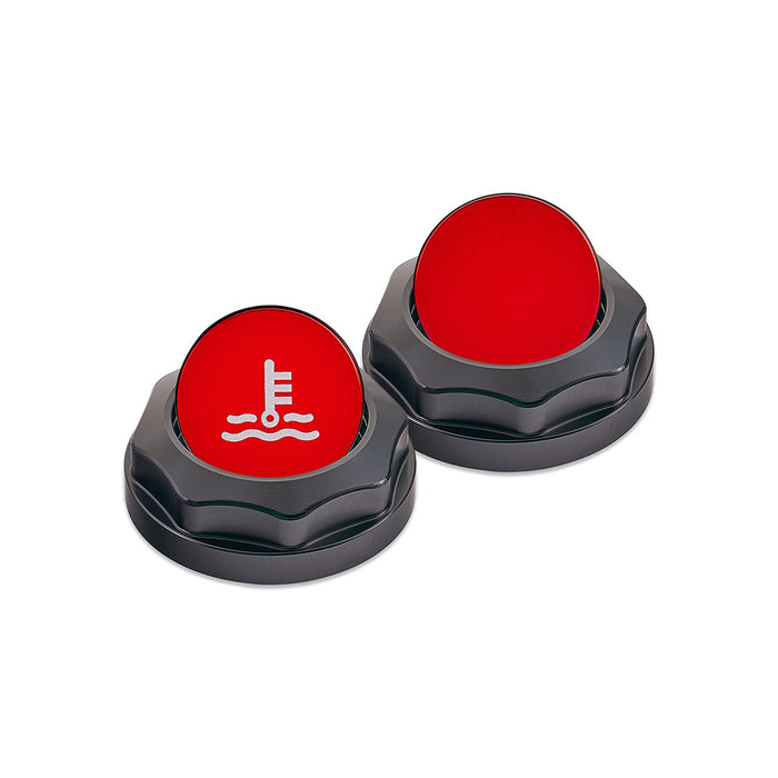 IAG Revolve Coolant Reservoir Cap w/ Anodized Red Accent 2002-2024 WRX / 2004-2021 STI / 2013-2024 BRZ / 2005-2009 LGT / 2004-2008 FXT