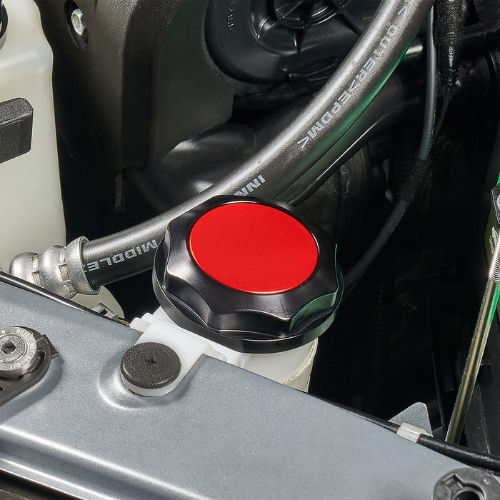 IAG Revolve Washer Fluid Reservoir Cap w/ Anodized Red Accent 2002-2021 WRX / 2004-2021 STI / 2005-2009 LGT / 2004-2008 FXT