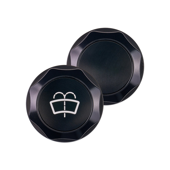 IAG Revolve Washer Fluid Reservoir Cap w/ Anodized Black Accent for 2022-2024 WRX / 2013-2024 BRZ