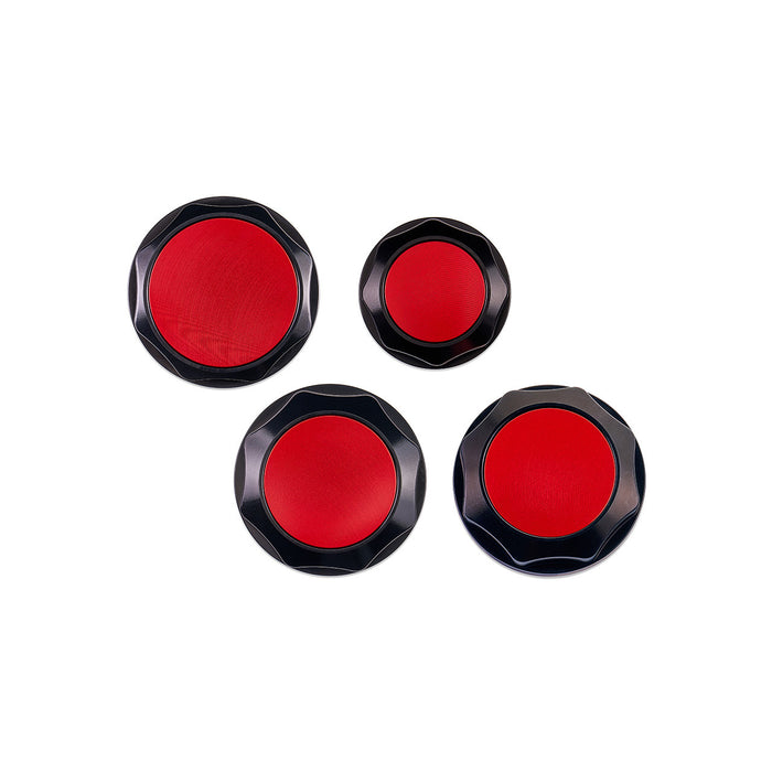 IAG Revolve Red Engine Bay Dress-Up Cap Kit 2015-2021 WRX