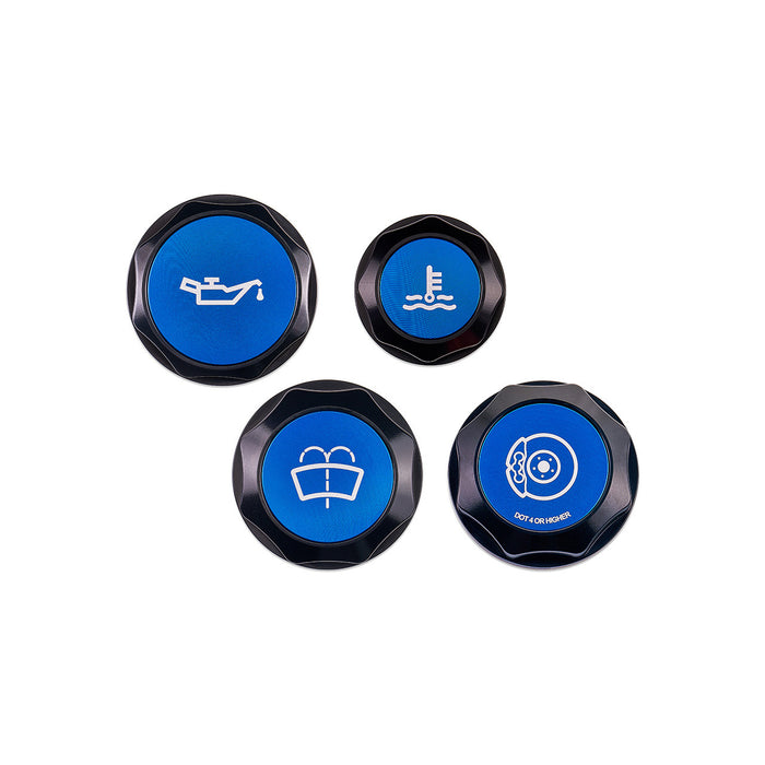 IAG Revolve Blue Engine Bay Dress-Up Cap Kit 2015-2021 WRX