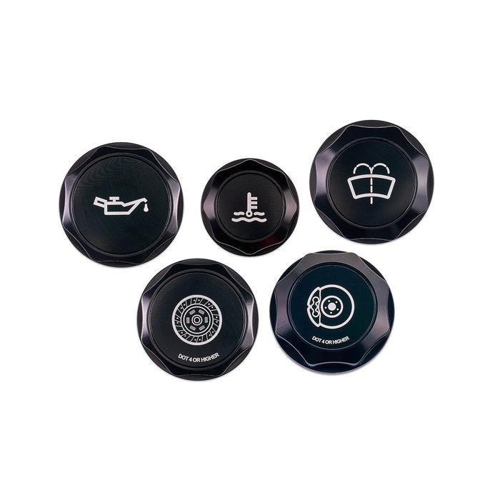 IAG Revolve Black Engine Bay Dress-Up Cap Kit 2022+ WRX / 2013+ BRZ / FRS / 86 / GR86