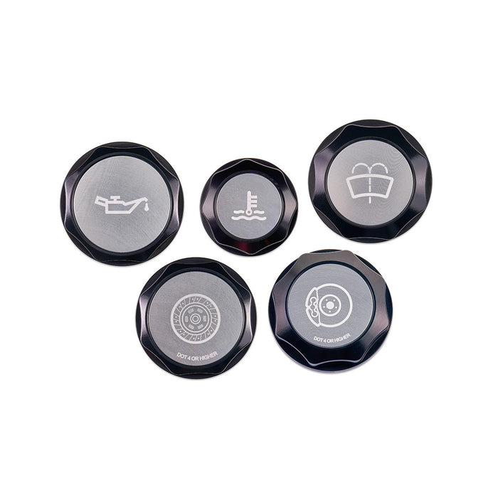 IAG Revolve Silver Engine Bay Dress-Up Cap Kit 2022+ WRX / 2013+ BRZ / FRS / 86 / GR86