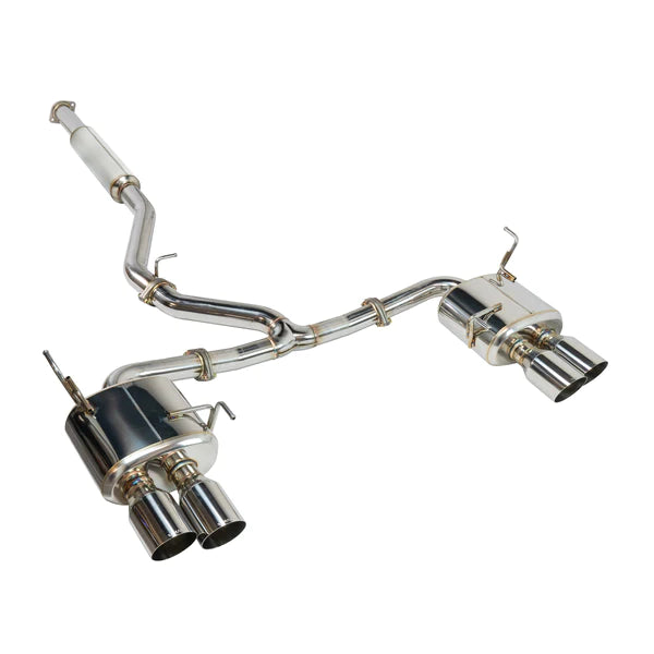 REMARK Sports Touring Catback Exhaust w/ Stainless Steel Single Wall Quad Tips (Resonated)  2022+ Subaru WRX VB