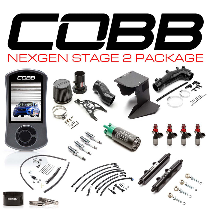 Cobb NexGen Stage 2 Power Package w/ Black Intake 2015-2018 Subaru STI