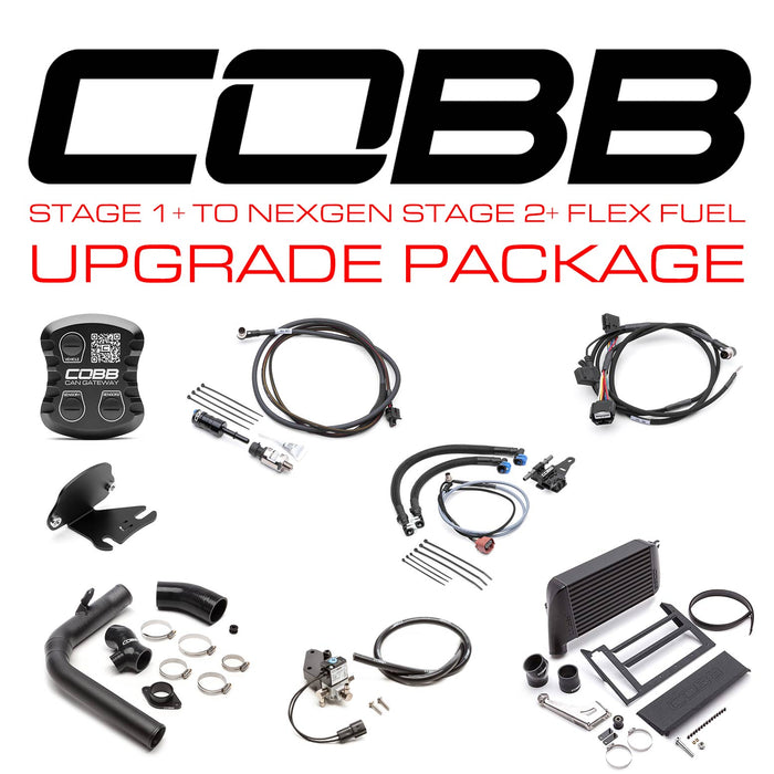 Cobb Stage 1+ to NexGen Stage 2 + CAN Flex Fuel Power Package w/ Black 2015-2017 Subaru WRX