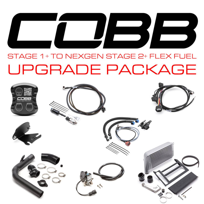 Cobb Stage 1+ to NexGen Stage 2 + CAN Flex Fuel Power Package w/ Silver TMIC 2015-2017 Subaru WRX
