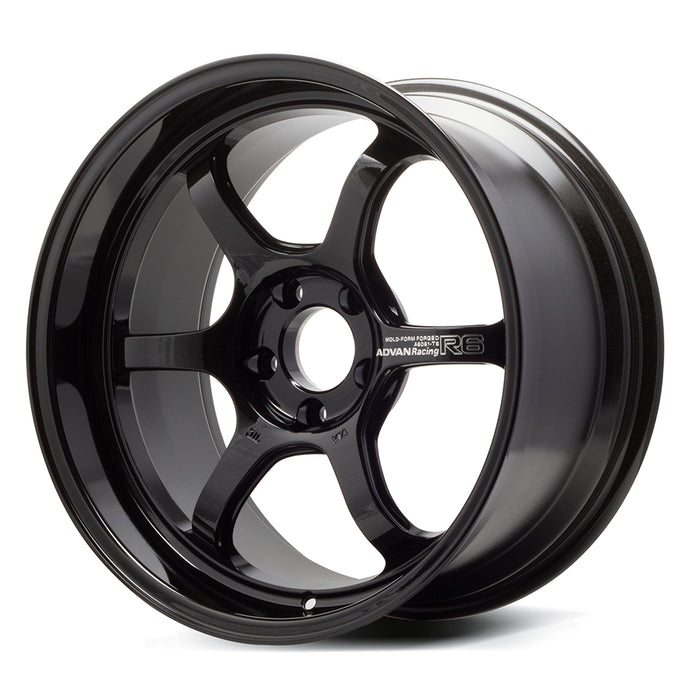 Advan R6 18x7.5 +44 5x100 Racing Titanium Black