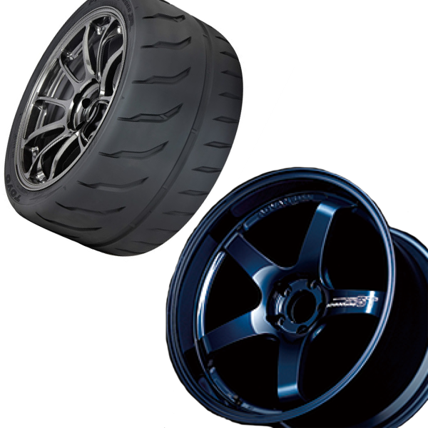 Advan GT Premium Titanium Blue w/ Toyo R888R Tires Wheel and Tire Pkg ...
