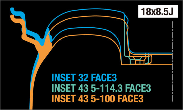 WedsSport TC105X DSR Wheel (Face 3) - 18x8.5 / Offset +43 / 5x114.3 (EJ Titan)