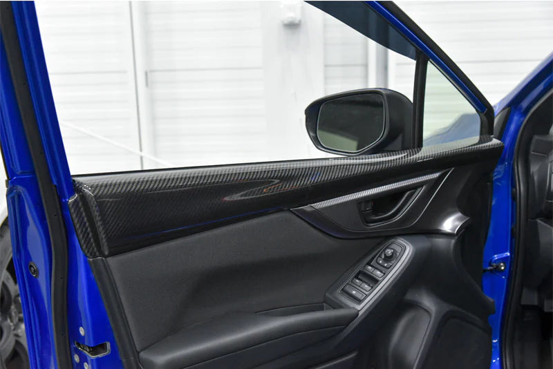OLM CF Upper Front Door Panels - 2022+ Subaru WRX