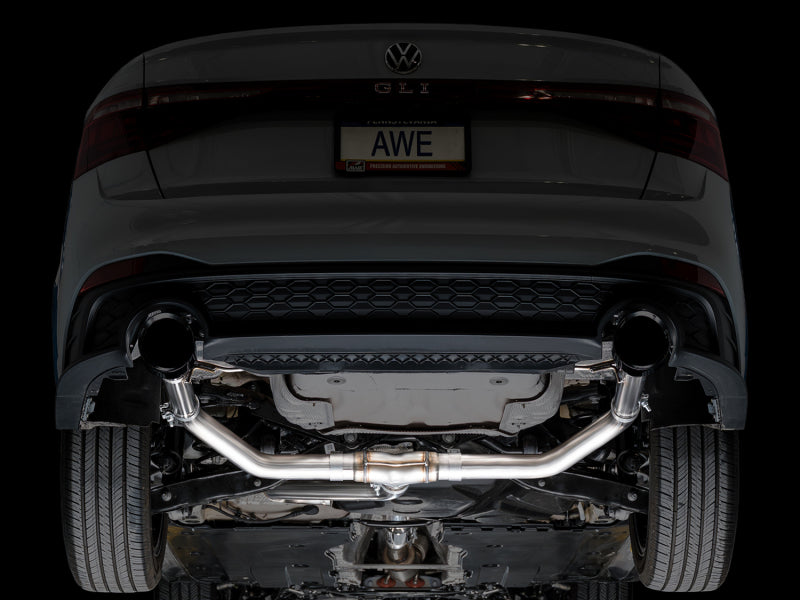 AWE 22-25 Volkswagen Jetta GLI Track Edition Exhaust - Diamond Black Tips