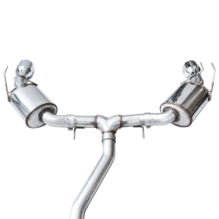 AWE Tuning 2022+ Honda Civic Si FE1 FWD Touring Edition Catback Exhaust - Dual Chrome Silver Tips