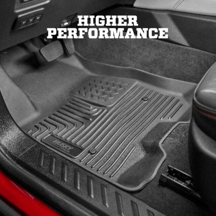 Husky Liners 2019+ Ford Ranger SuperCrew Cab WeatherBeater Black Front & 2nd Seat Floor Liners