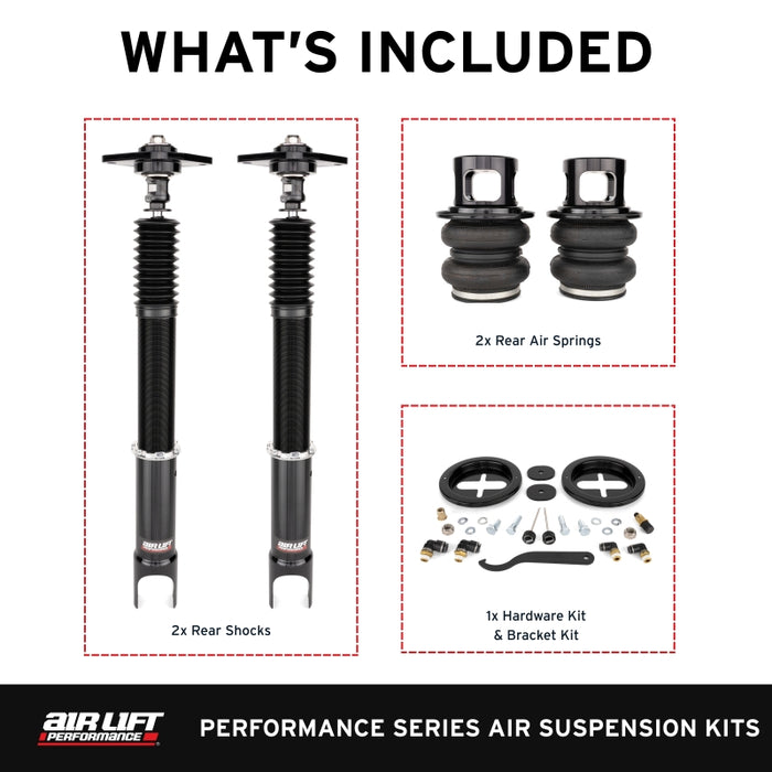 Air Lift Performance 09-13 Infiniti G37 / 09-20 Nissan 370z Rear Air Suspension Kit