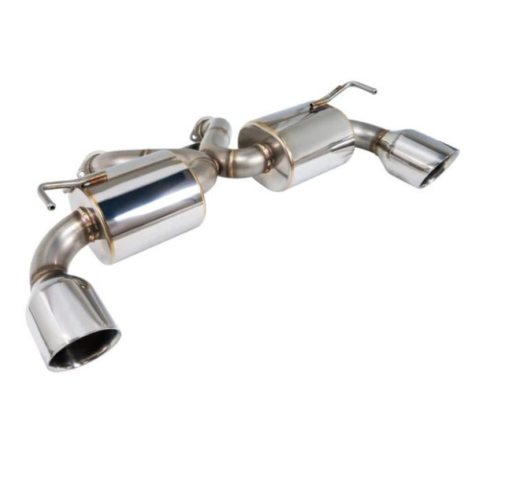 Remark V2 Y-Back Axle Back Exhaust w/Stainless Steel Double Wall Tips w/ Resonated Center Pipe Nissan 370Z