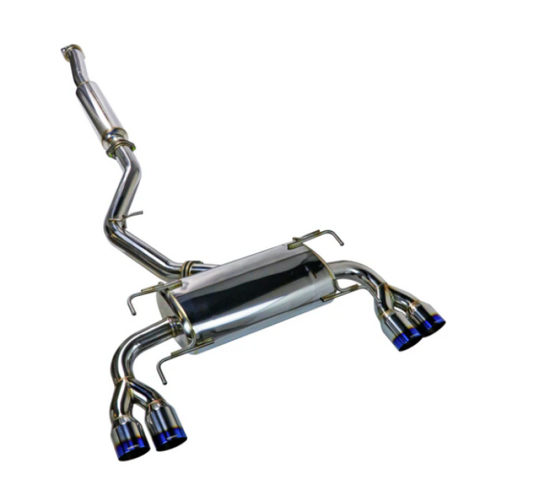Remark 08-14 Subaru WRX STI GR Hatch Sports Touring Cat-Back Exhaust - Burnt Quad Tips