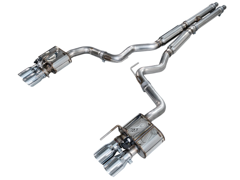 AWE 18-23 S550 Mustang GT SwitchPath Exhaust - Chrome Silver Tips