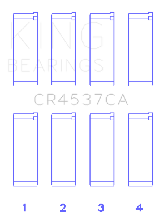 King Engine Bearings Mini Cooper S/Cooper S Conv/Works W10B16A Rod Bearing Set - Size STD