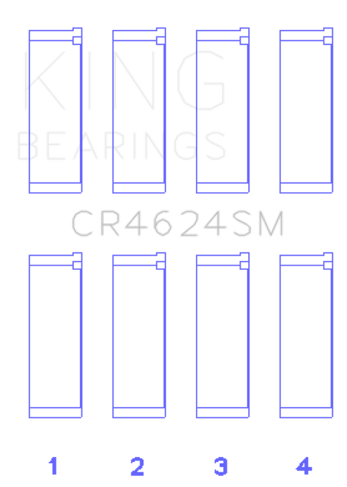 King Engine Bearings Hyundai G4KE/G4KC Rod Bearings (Set of 4) - Size +.25mm