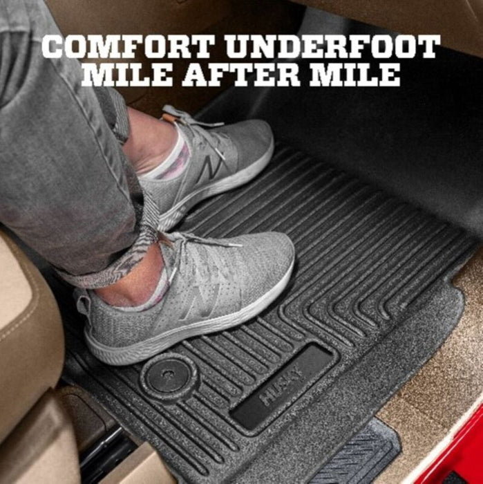 Husky Liners 2019+ Ford Ranger SuperCrew Cab WeatherBeater Black Front & 2nd Seat Floor Liners