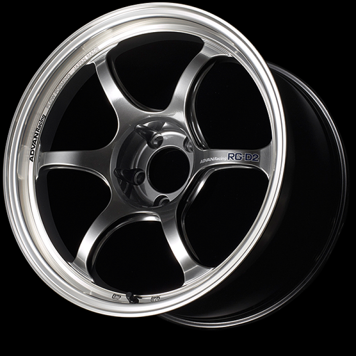 Advan RG-D2 17x7.5 / +35 Offset / 4-98 / 58mm Bore / Machining & Racing Hyper Black