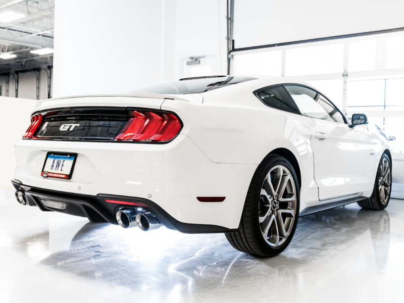 AWE 18-23 S550 Mustang GT SwitchPath Exhaust - Chrome Silver Tips