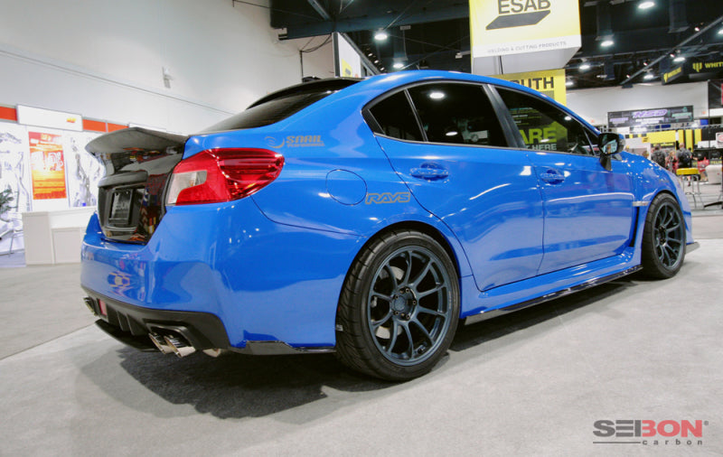 Seibon MB-Style Carbon Fiber Rear Spats 2015-2021 Subaru WRX/STI