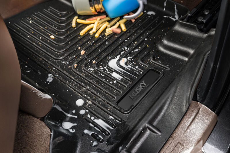 Husky Liners 2019+ Ford Ranger SuperCrew Cab WeatherBeater Black Front & 2nd Seat Floor Liners