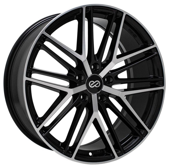 Enkei Phantom 19x8 5x112 45mm 72.6mm Bore Black Machined Wheel