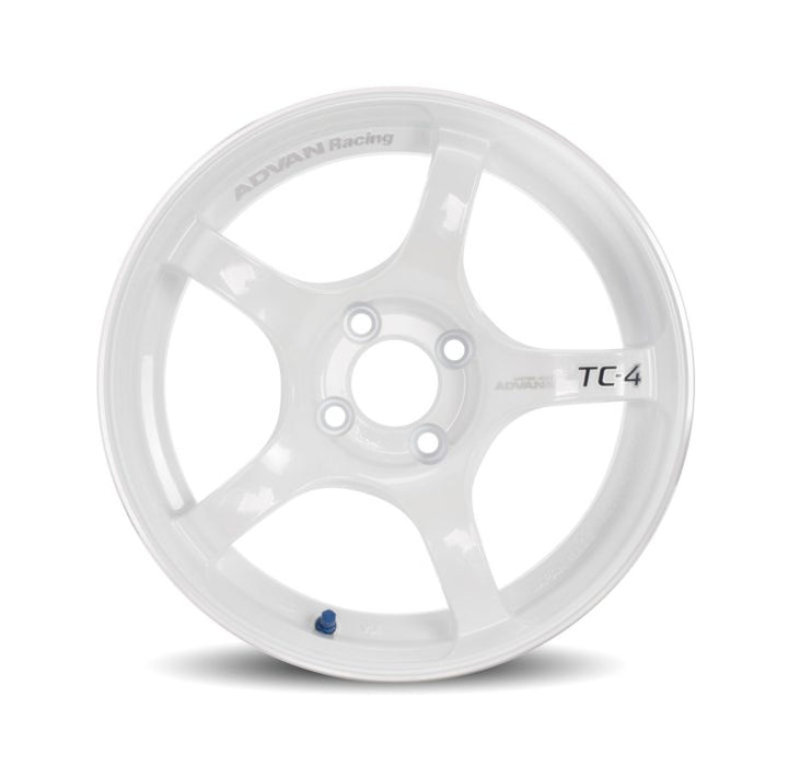 Advan TC4 17x7.0 +42 4x100 Racing White Metallic & Ring