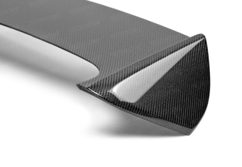 Seibon OEM-style Carbon Fiber Rear Spoiler Shaved 2008-2014 Subaru WRX/STi Hatchback