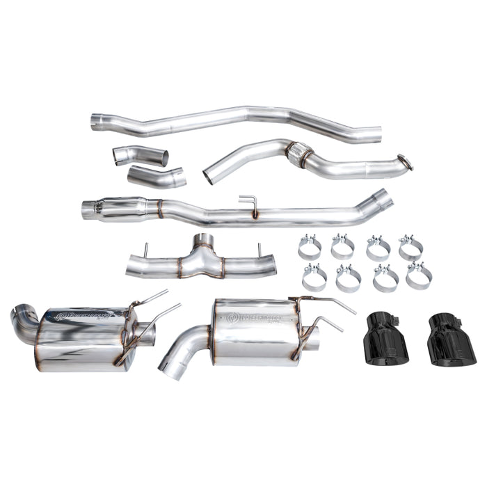 AWE Tuning 2022+ Honda Civic Si FE1 FWD Touring Edition Catback Exhaust - Dual Diamond Black Tips