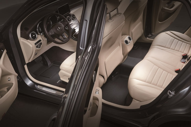3D MAXpider 2007-2015 Infiniti Q40/G35/37 Kagu 1st & 2nd Row Floormats - Black